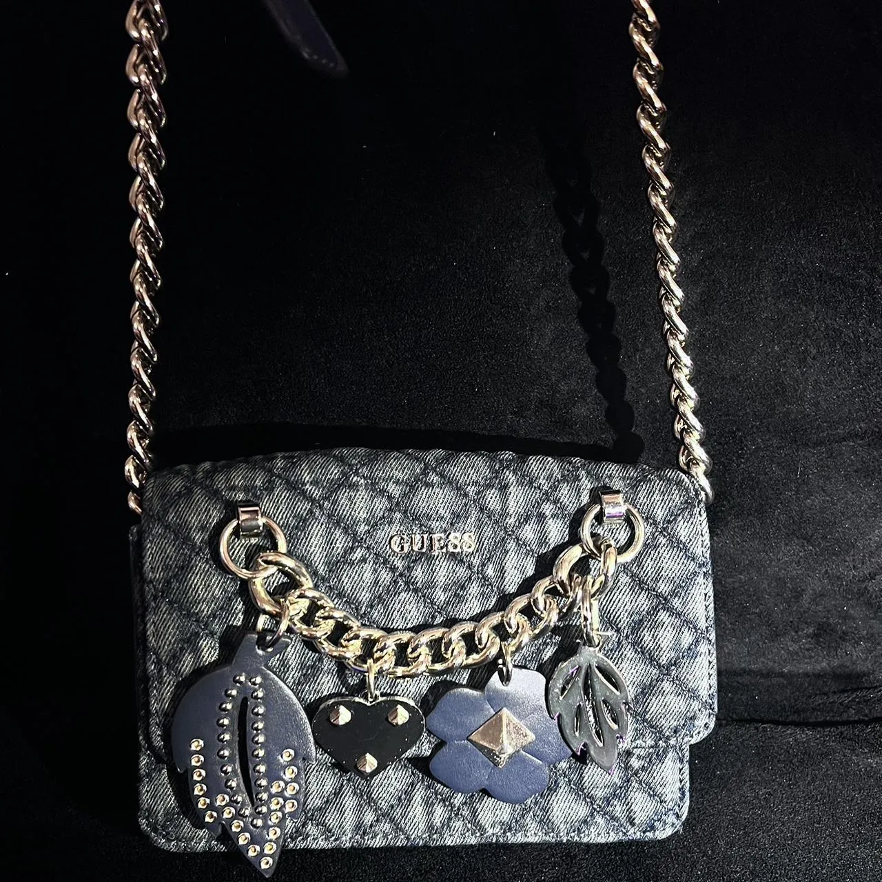 Vintage Denim Guess Stassie Mini Crossbody, photo 1 of 4