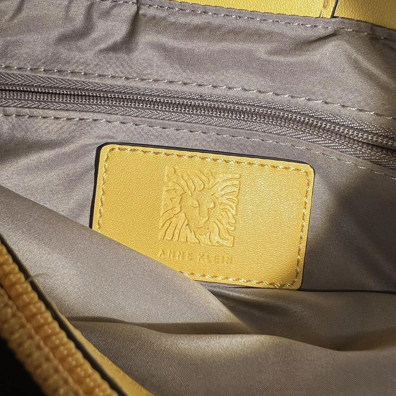 Anne Klein Mustard Shoulder Purse, photo 4 of 4