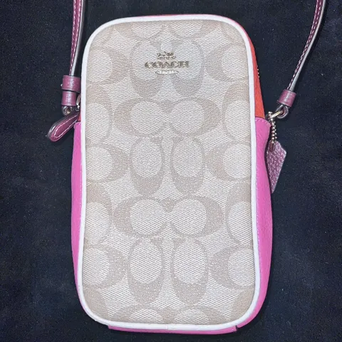 Coach Pink Multicolor Crossbody Purse