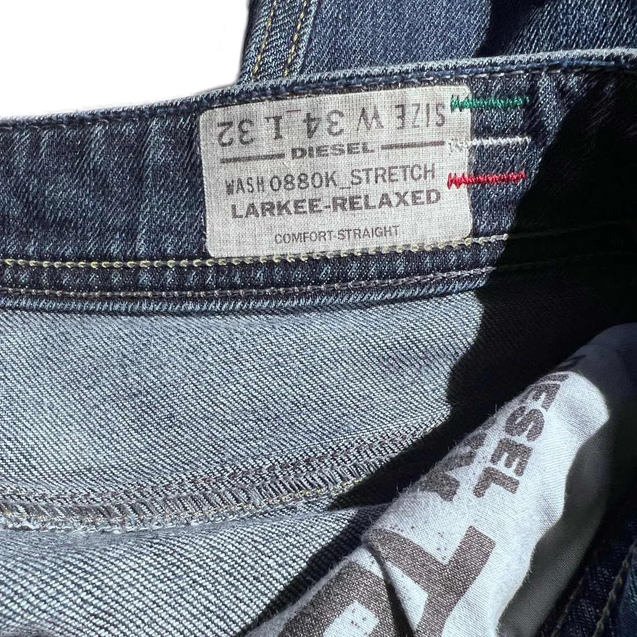 Diesel Industry Wash 0880K Stretch Larkee Relaxed Comfort Straight, photo 4 of 8