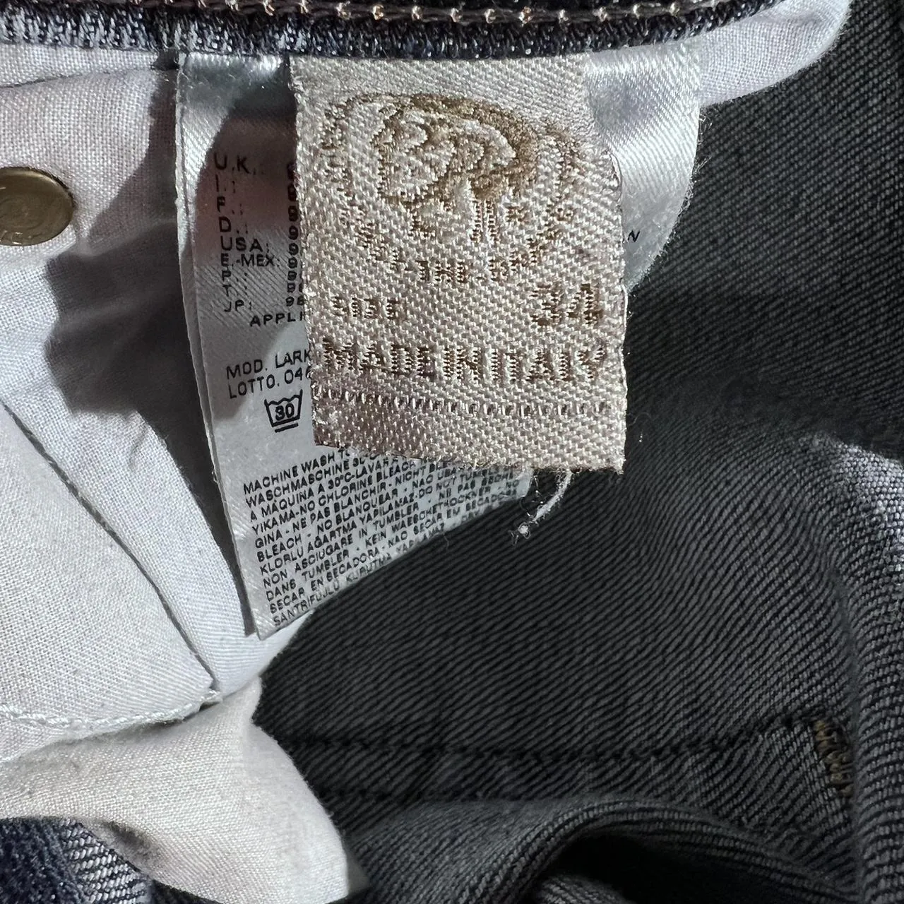 Diesel Industry Wash 0880K Stretch Larkee Relaxed Comfort Straight, photo 6 of 8