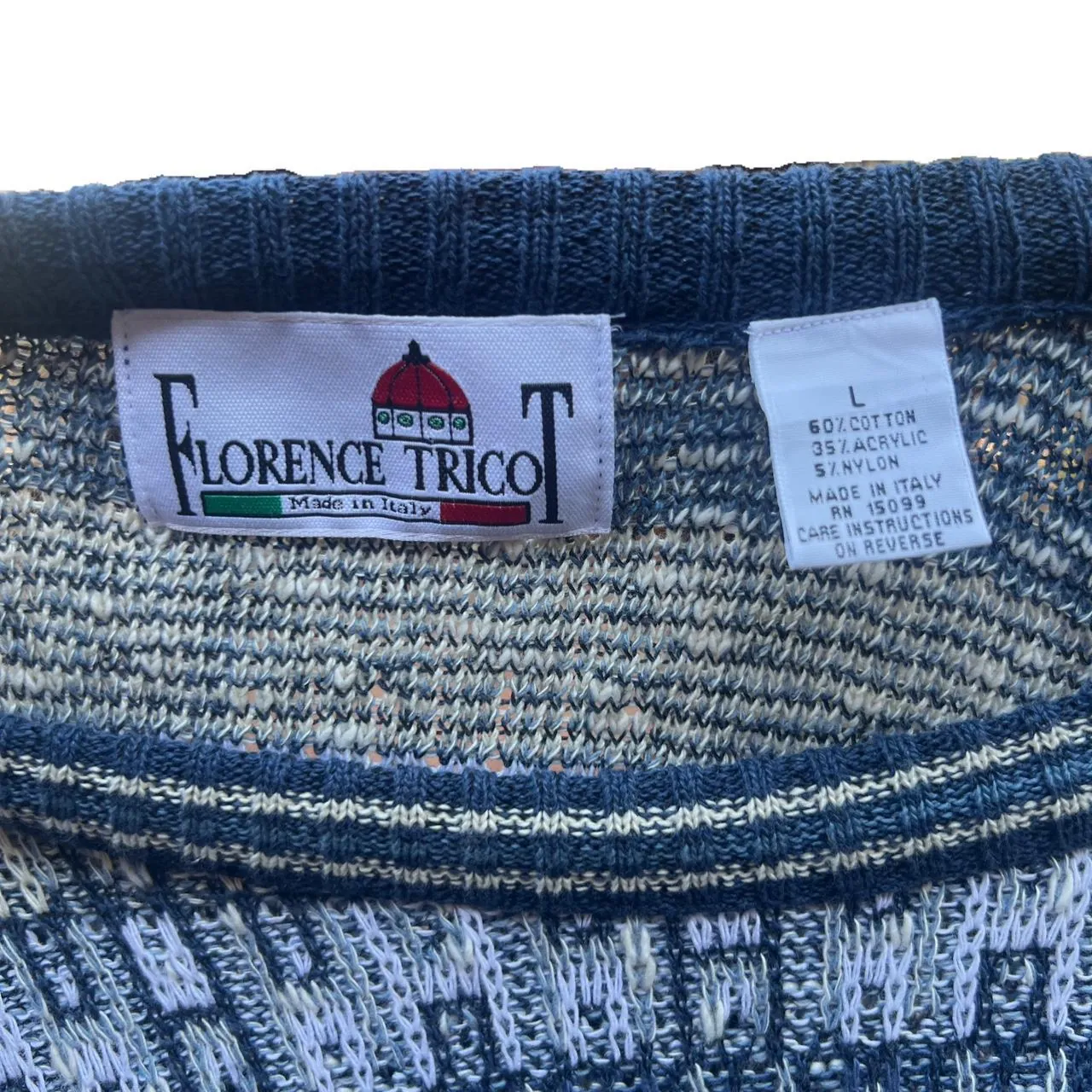 Vintage Florence Tricot Coogi Style Sweater, photo 4 of 4