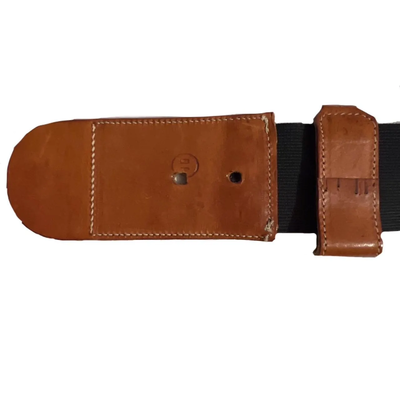 Vintage 1980s Fendi Wide Leather Belt, photo 4 of 4