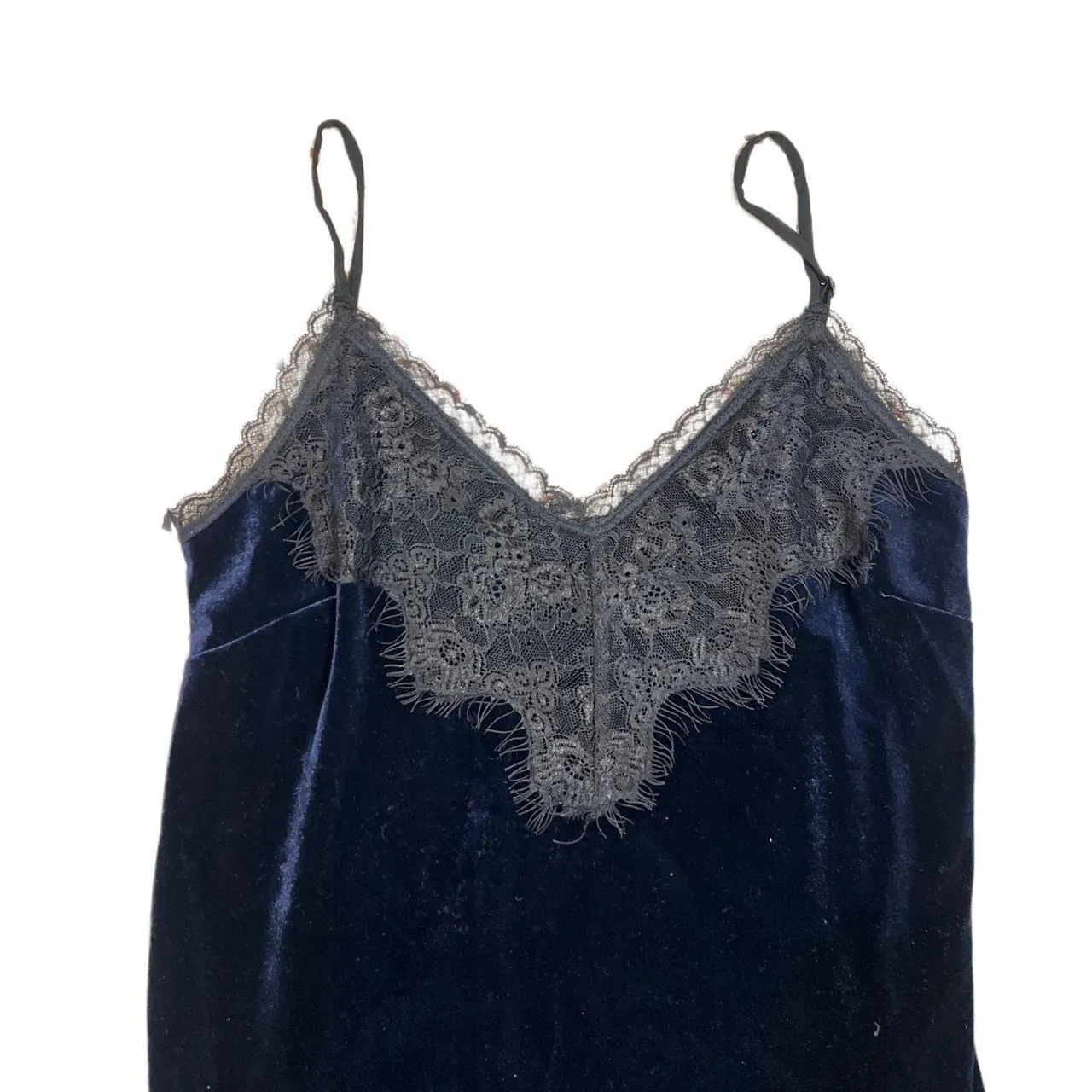 Bershka Blue Velvet Dress, photo 2 of 5