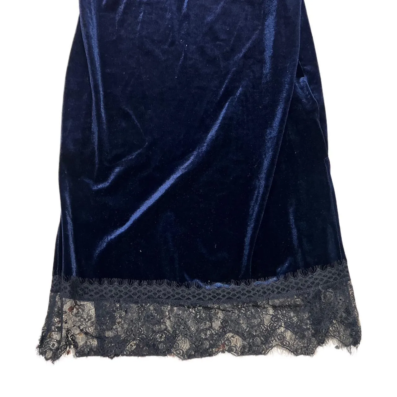 Bershka Blue Velvet Dress, photo 3 of 5