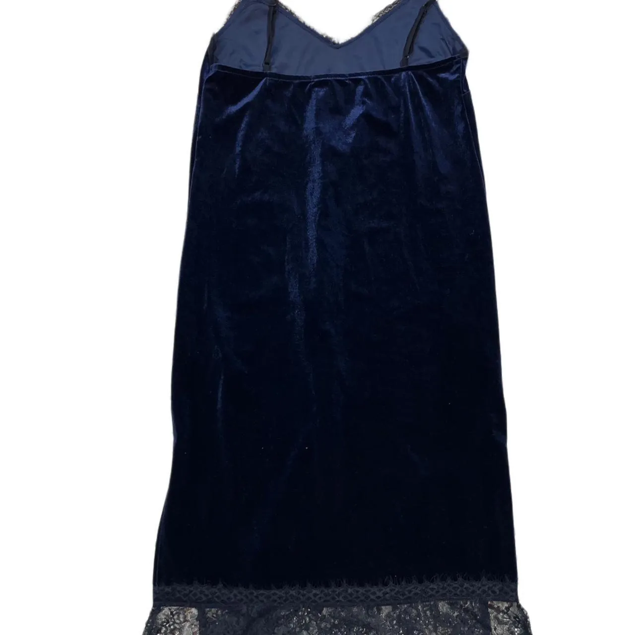 Bershka Blue Velvet Dress, photo 4 of 5