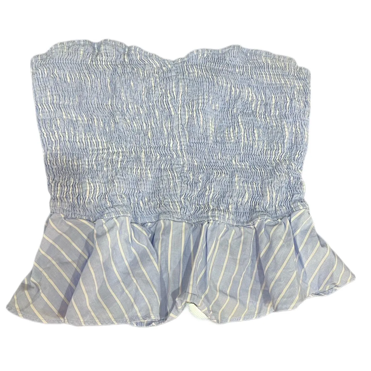 Zara Trafaluc Blue Tube Top, photo 1 of 3