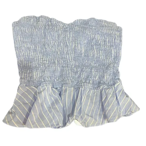 Zara Trafaluc Blue Tube Top
