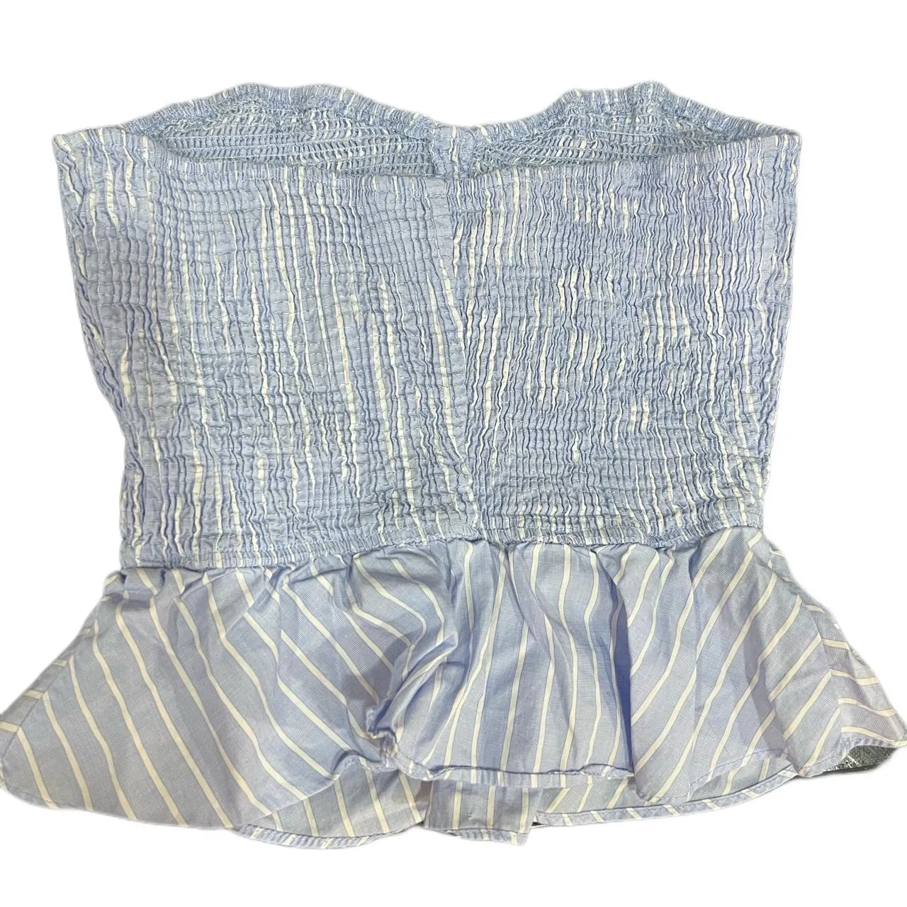 Zara Trafaluc Blue Tube Top, photo 2 of 3