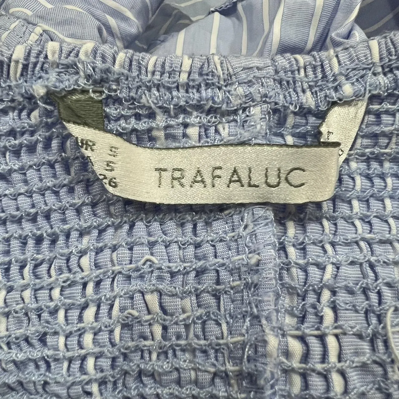 Zara Trafaluc Blue Tube Top, photo 3 of 3