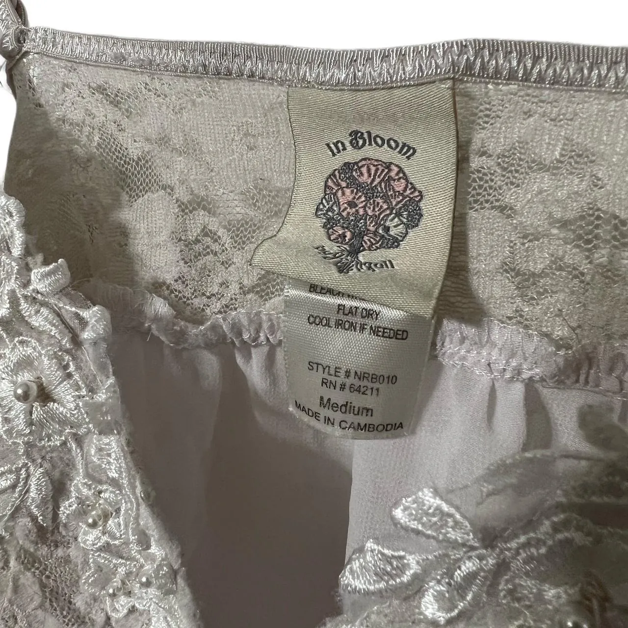 In Bloom White Lingerie Dress, photo 3 of 4