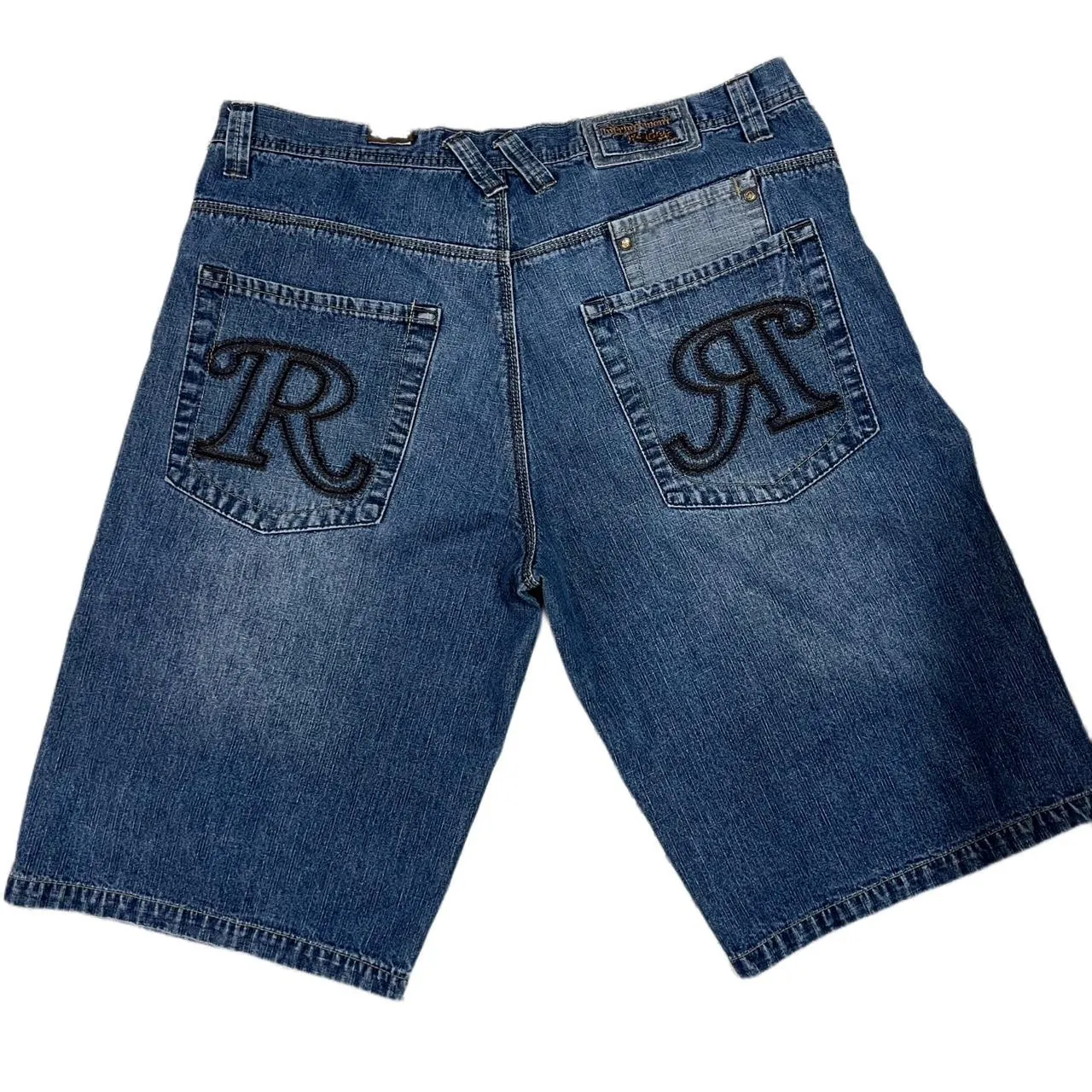 Infringement Raider Vintage “R” Jean Shorts, photo 1 of 4