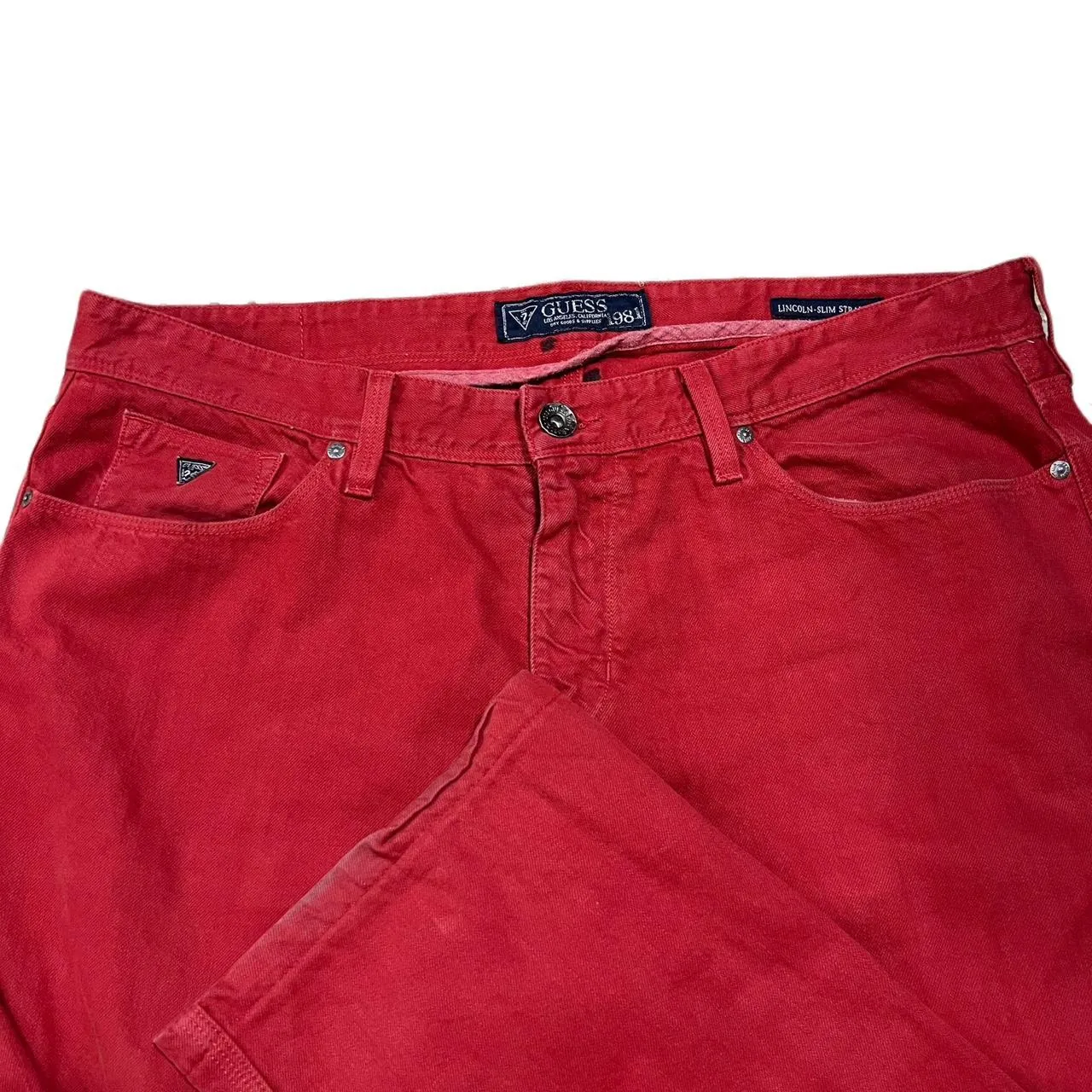 Vintage Guess Red Jeans, photo 4 of 4