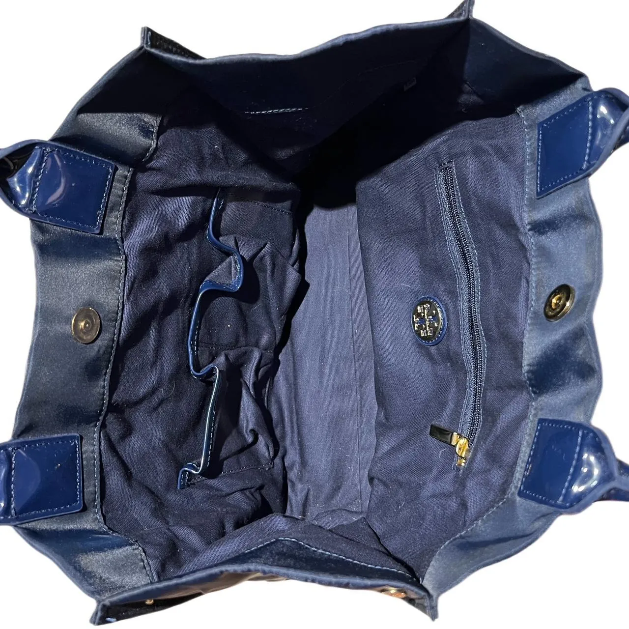 Tory Burch Navy Nylon Tote, photo 3 of 4