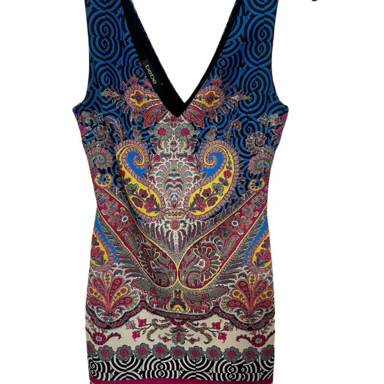 Vintage Bebe Deja Vu Paisley Bodycon Dress, photo 1 of 3