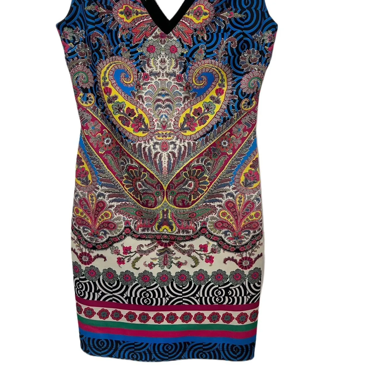 Vintage Bebe Deja Vu Paisley Bodycon Dress, photo 2 of 3