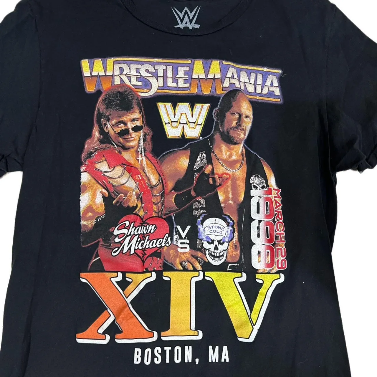Vintage Wrestle Mania Shawn Micheals vs. Stone Cold Shirt, photo 2 of 3