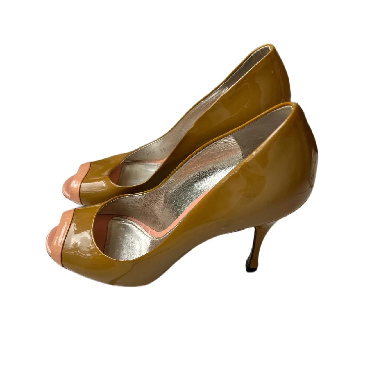 Vintage Dolce & Gabbana Peep Toe Patent Heels, photo 3 of 8