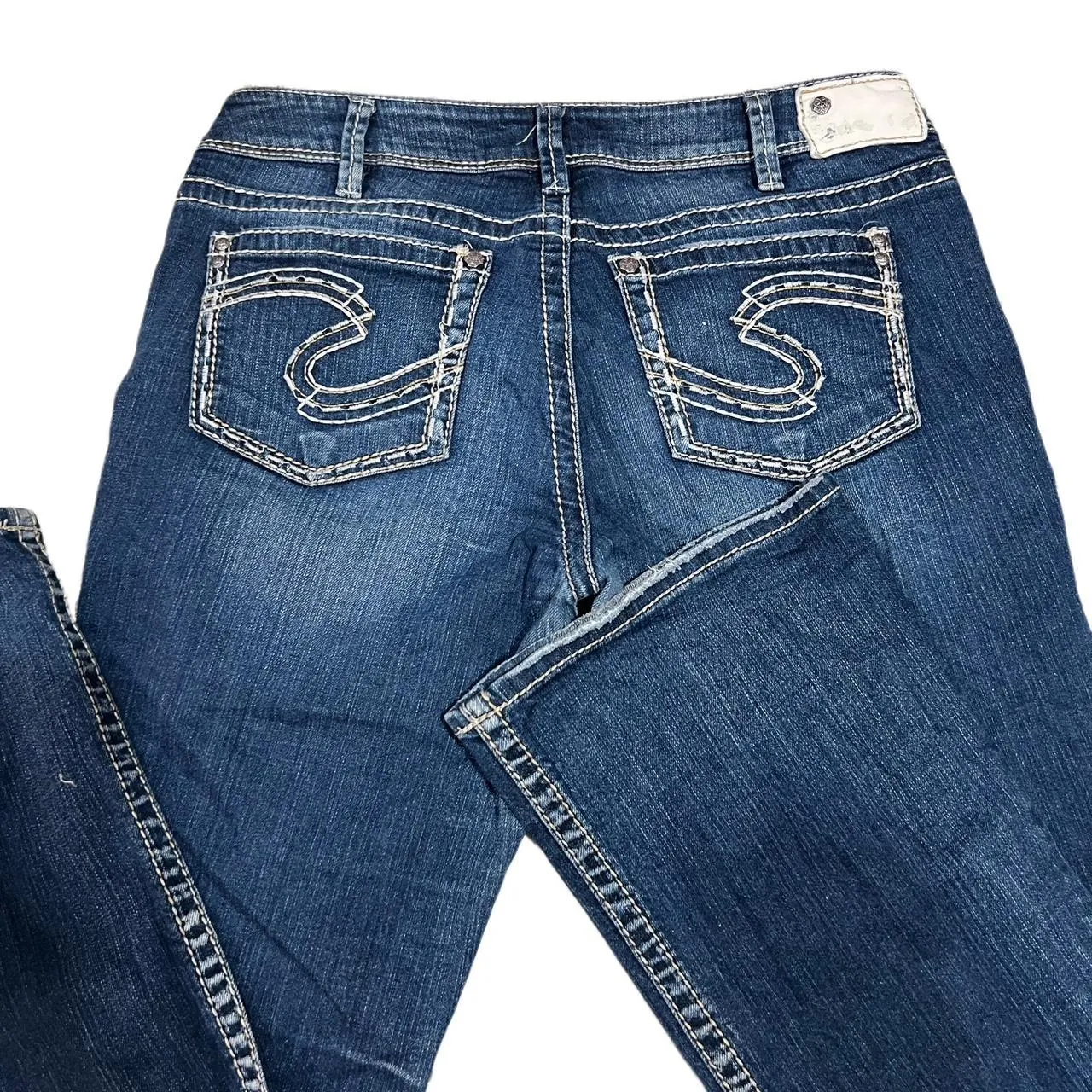 Vintage Silver Suki Low Rise Baby Boot Jeans, photo 1 of 8