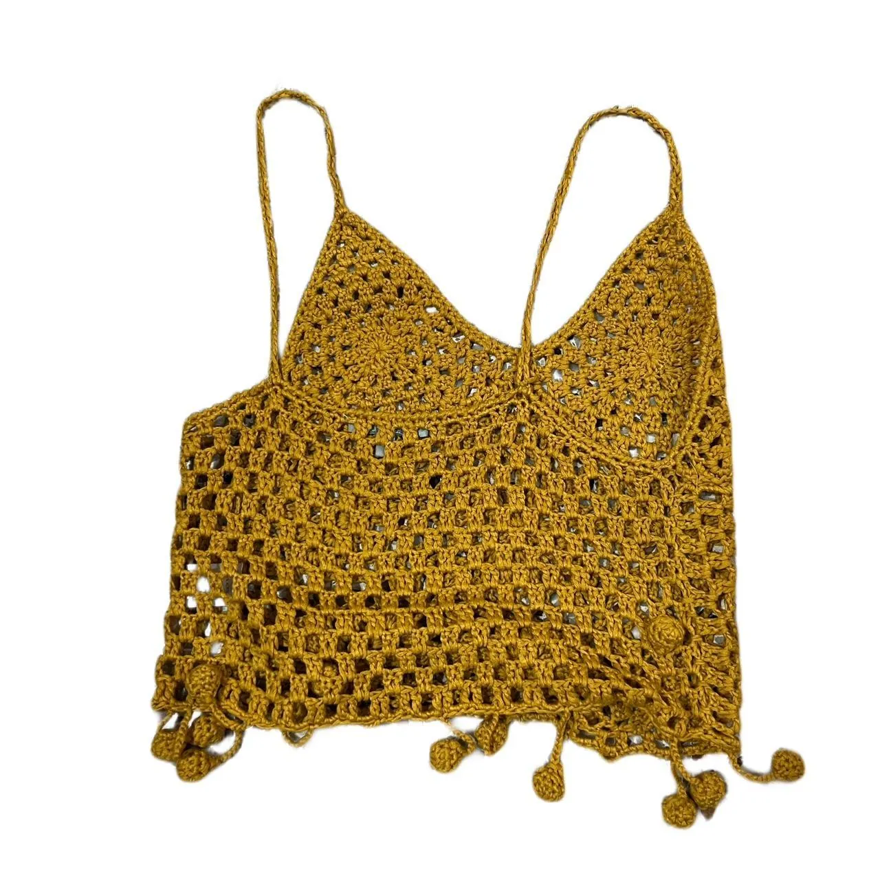 Charlotte Russe Yellow Knit Crop Top, photo 2 of 3
