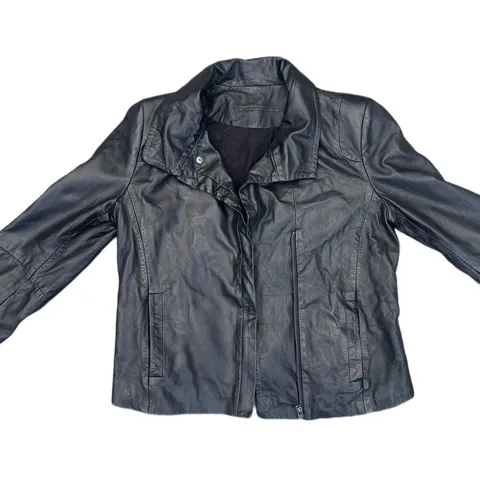 Comptoir Des Cotonniers Black Leather Jackets