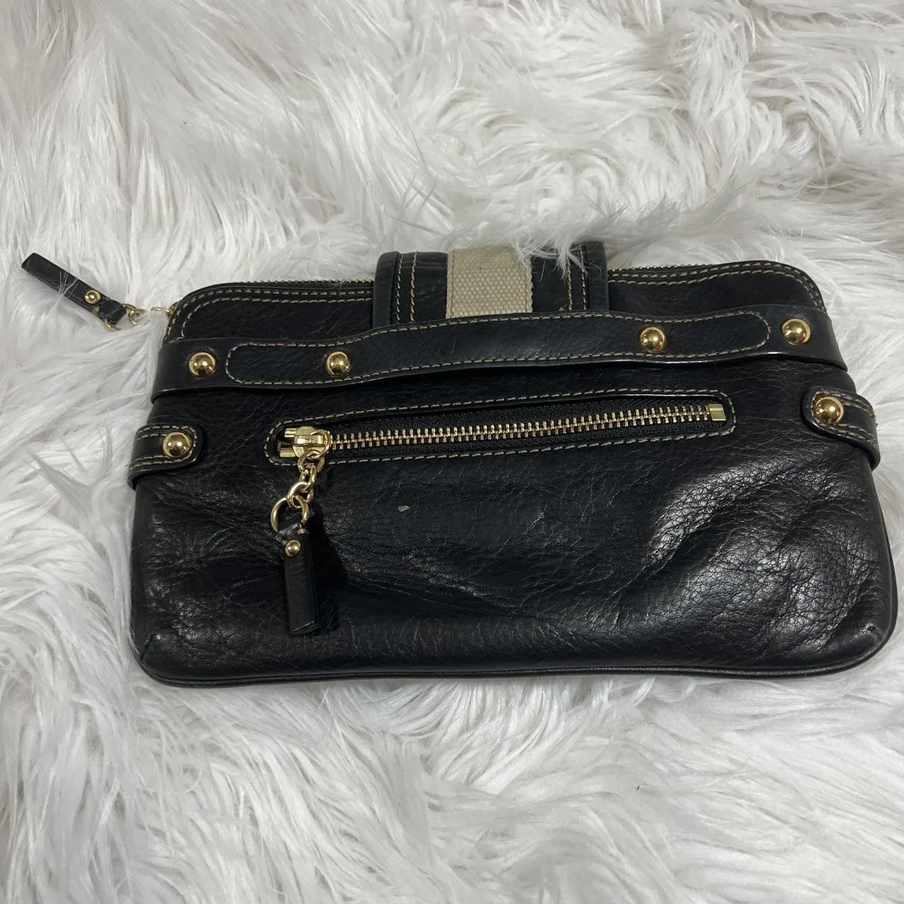 Vintage Juicy Couture Leather Buckle Clutch Bag, photo 8 of 8