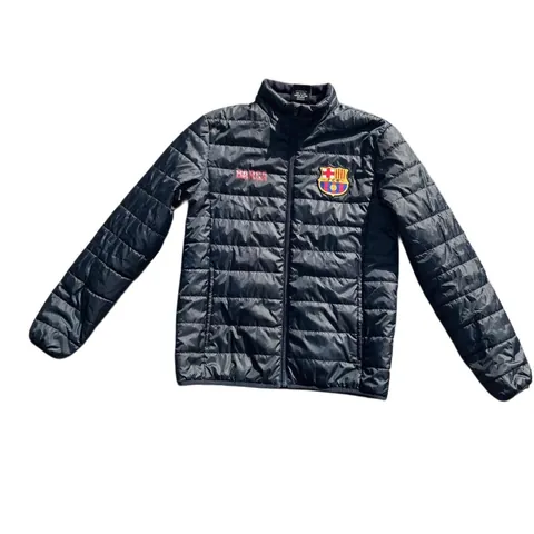 FCB “Barca” Barcelona Black Puffer Jacket