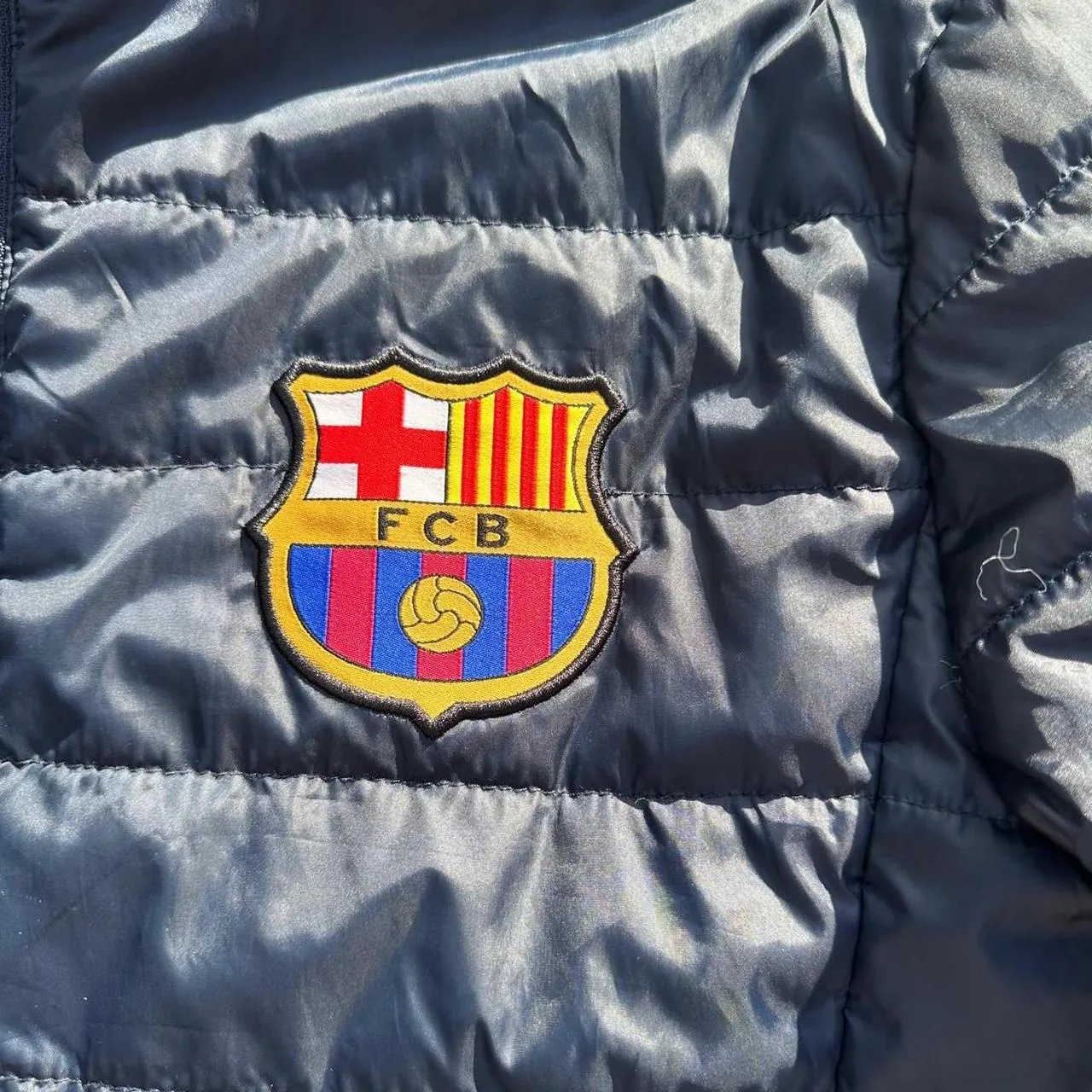 FCB “Barca” Barcelona Black Puffer Jacket, photo 3 of 6