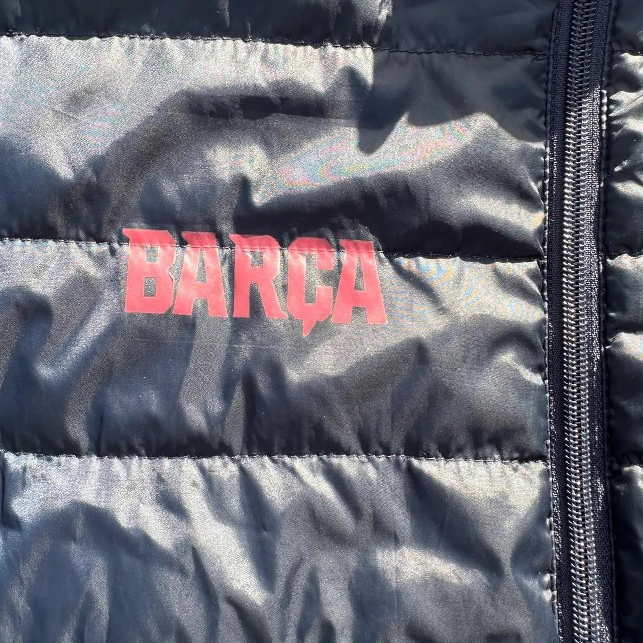 FCB “Barca” Barcelona Black Puffer Jacket, photo 4 of 6