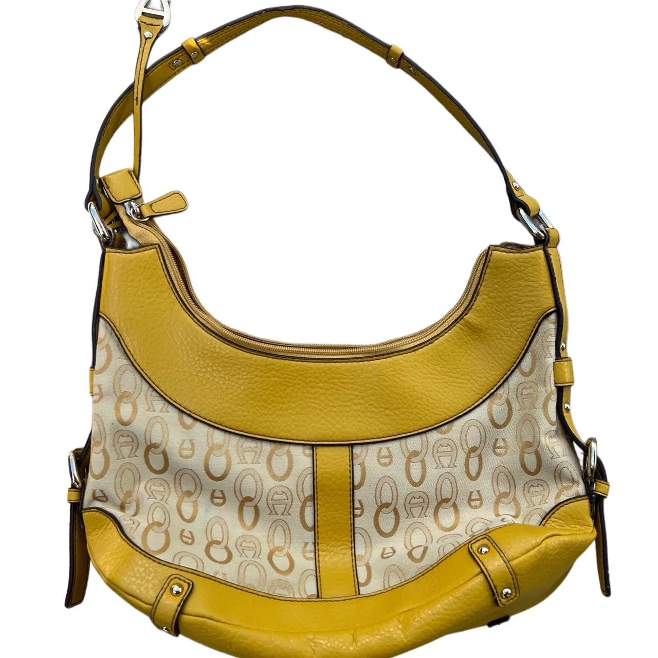 Vintage Etienne Agner Yellow Y2K Shoulder Bag, photo 2 of 5