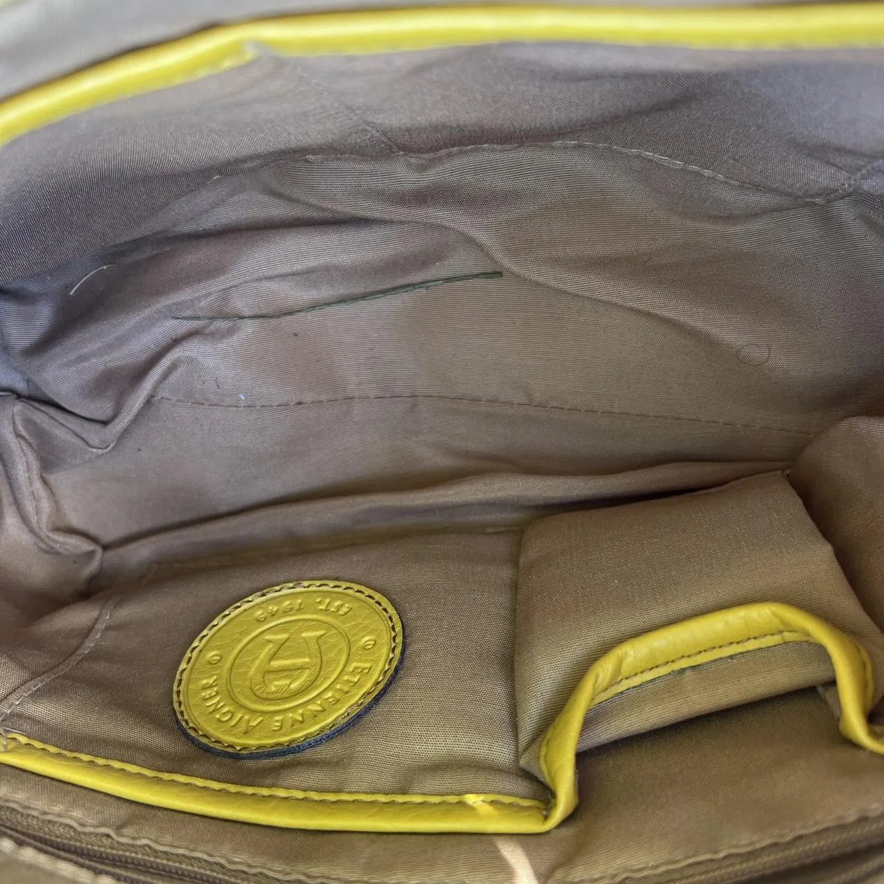 Vintage Etienne Agner Yellow Y2K Shoulder Bag, photo 5 of 5