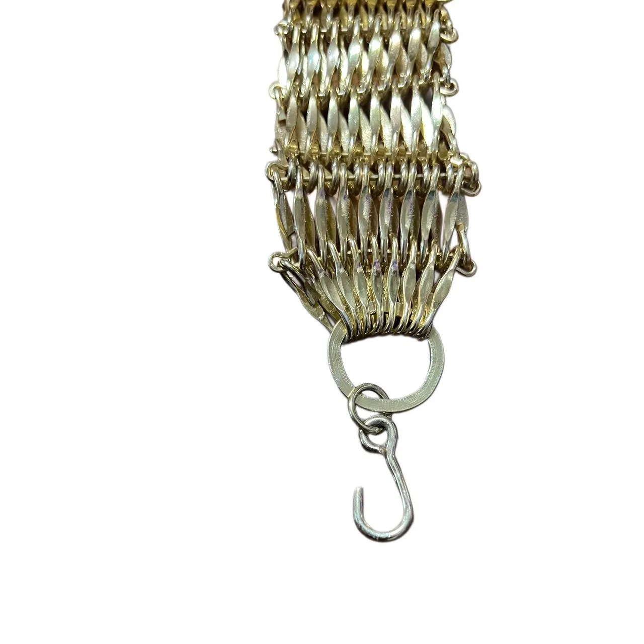 Vintage Gold Chain Belt with Tassel Fringe, photo 4 of 4