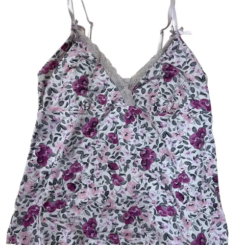 Laura Ashley Vintage Y2K Pink Floral Camisole