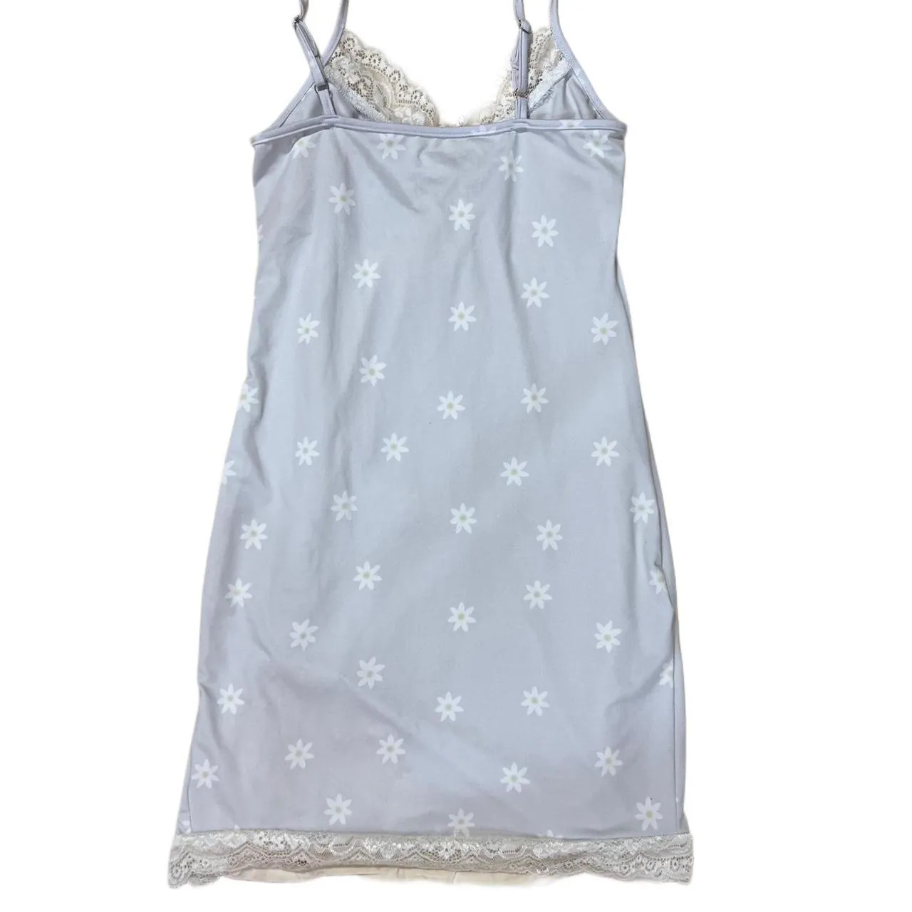White Lace Floral Mini Slip Dress, photo 2 of 3