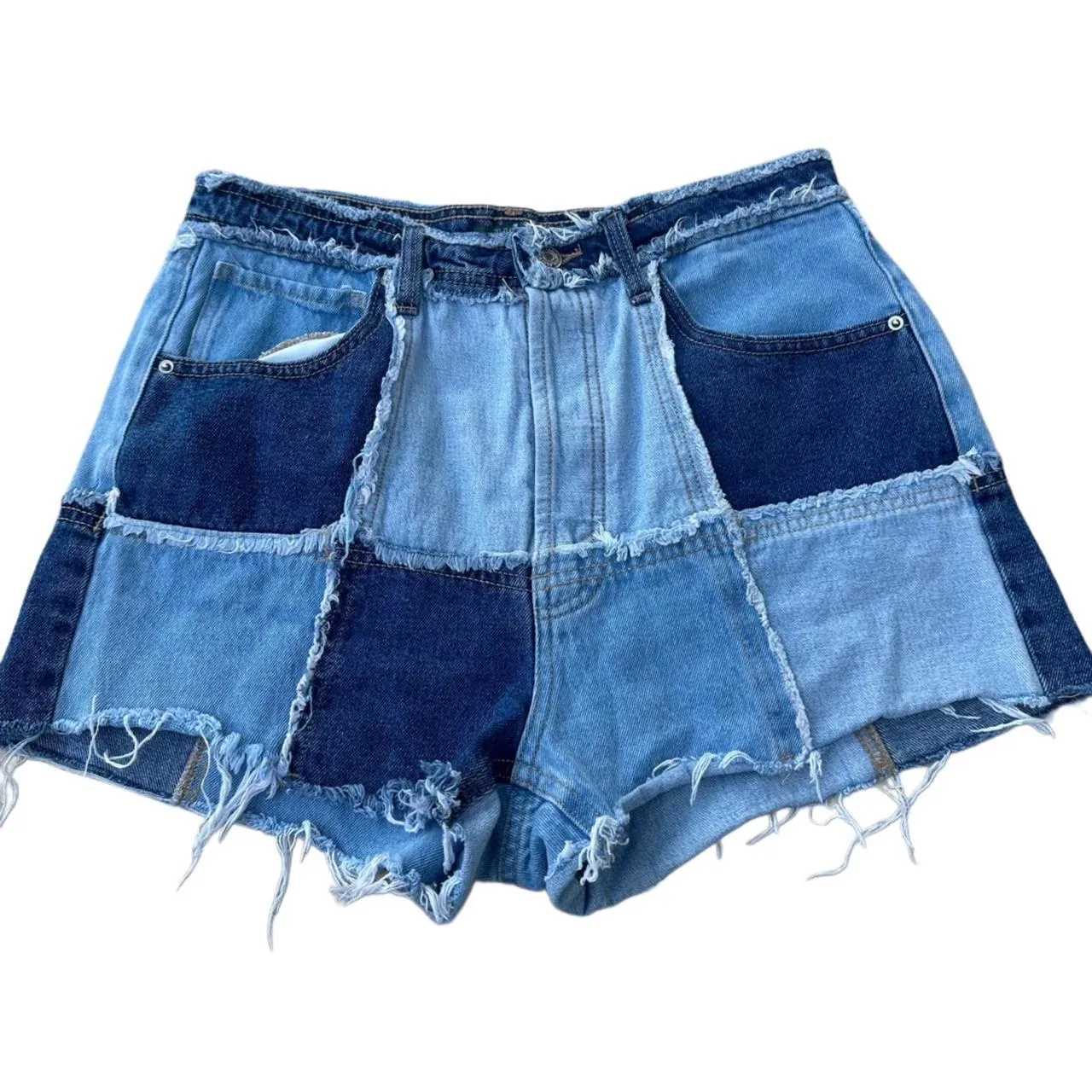 Wild Fable Patchwork Denim Shorts, photo 1 of 5