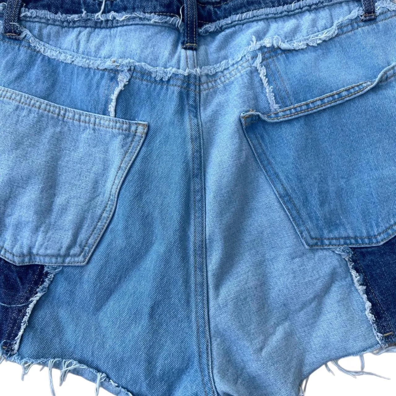 Wild Fable Patchwork Denim Shorts, photo 3 of 5