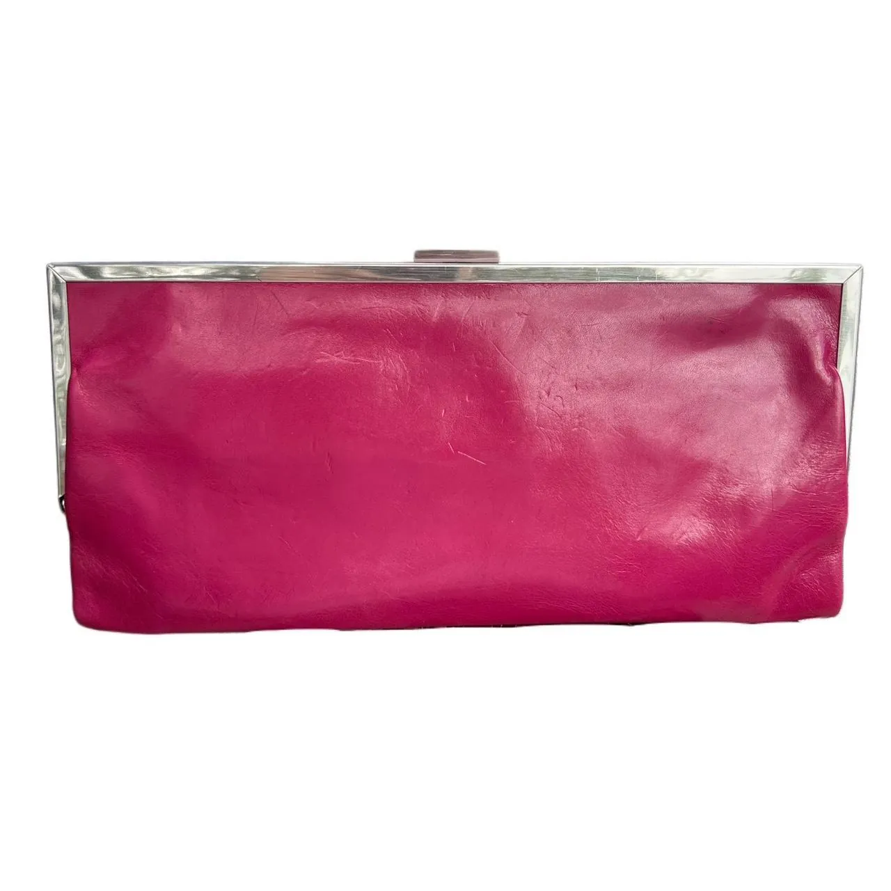 Vintage Hobo International Hot Pink Clutch Purse, photo 1 of 2