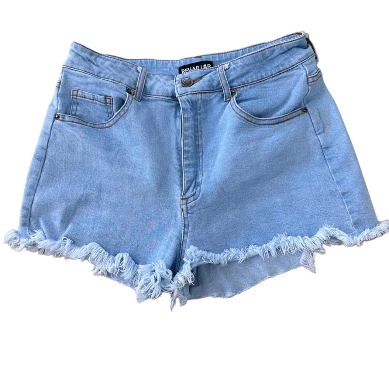 Denim Shorts with Butterfly Design on Butt, photo 2 of 3