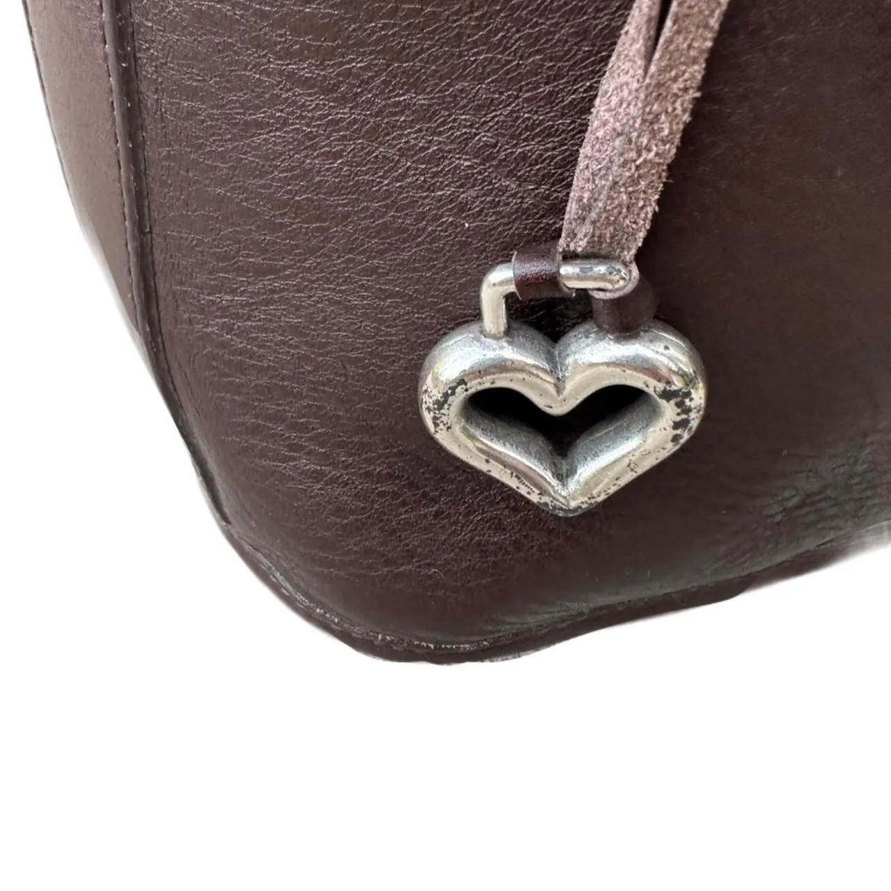 Vintage Brighton Brown Leather Shoulder Bucket Bag, photo 6 of 7