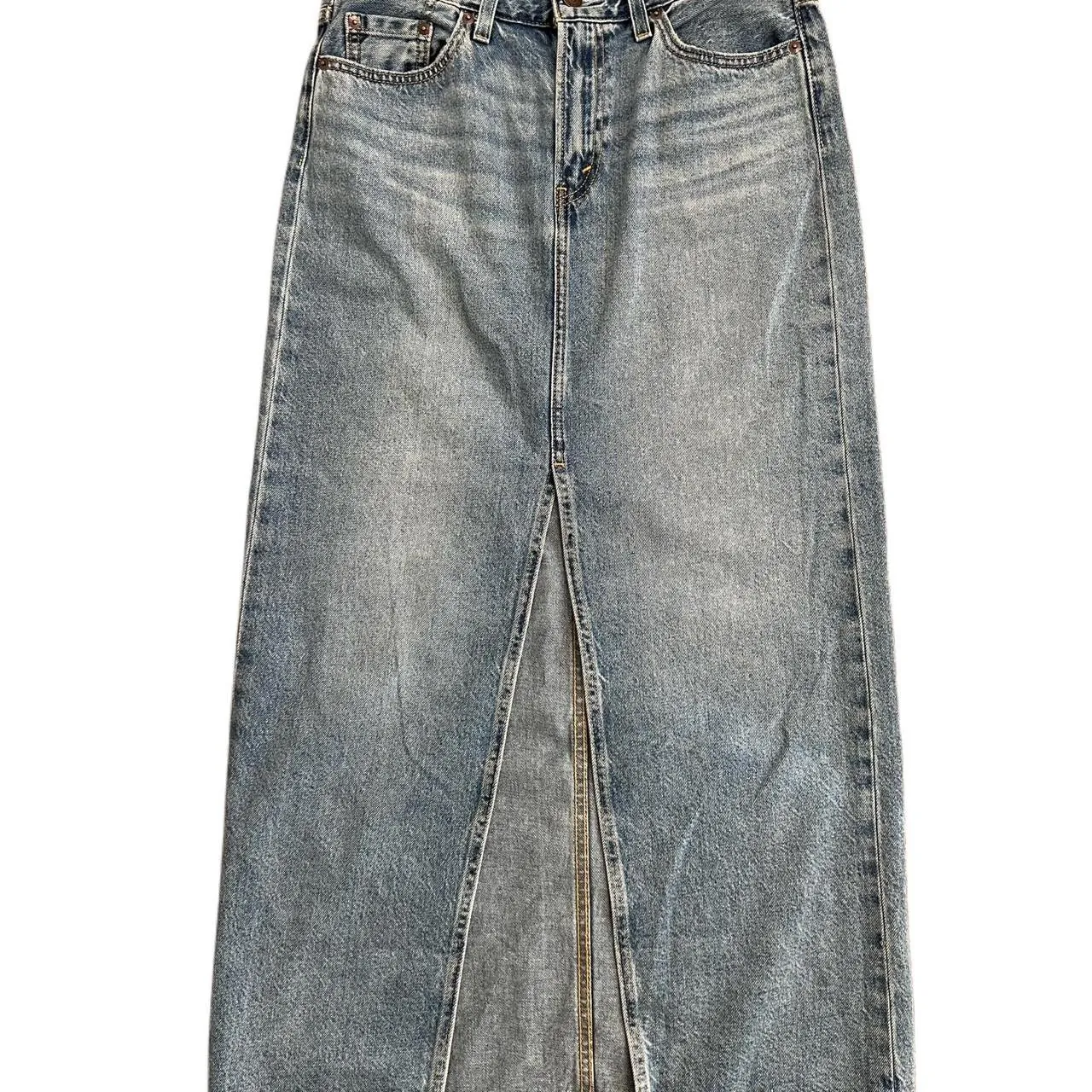Extremely Rare Vintage Levi’s Big E Denim Maxi Skirt, photo 1 of 5