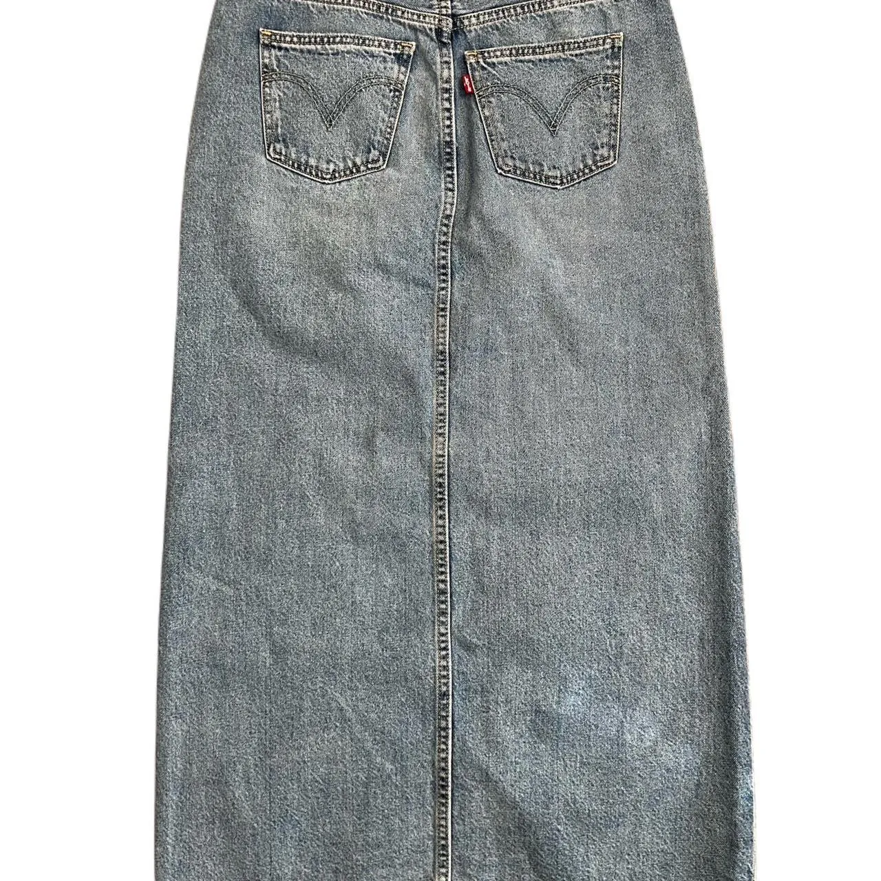 Extremely Rare Vintage Levi’s Big E Denim Maxi Skirt, photo 4 of 5