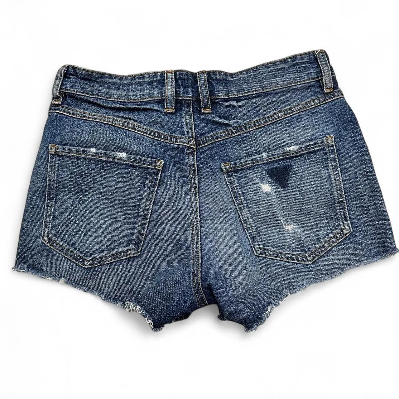 Vintage Y2K Guess Distressed Denim Shorts, photo 2 of 3