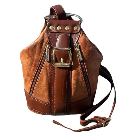 Vintage Valentino Di Paolo Leather Bucket/Backpack Bag