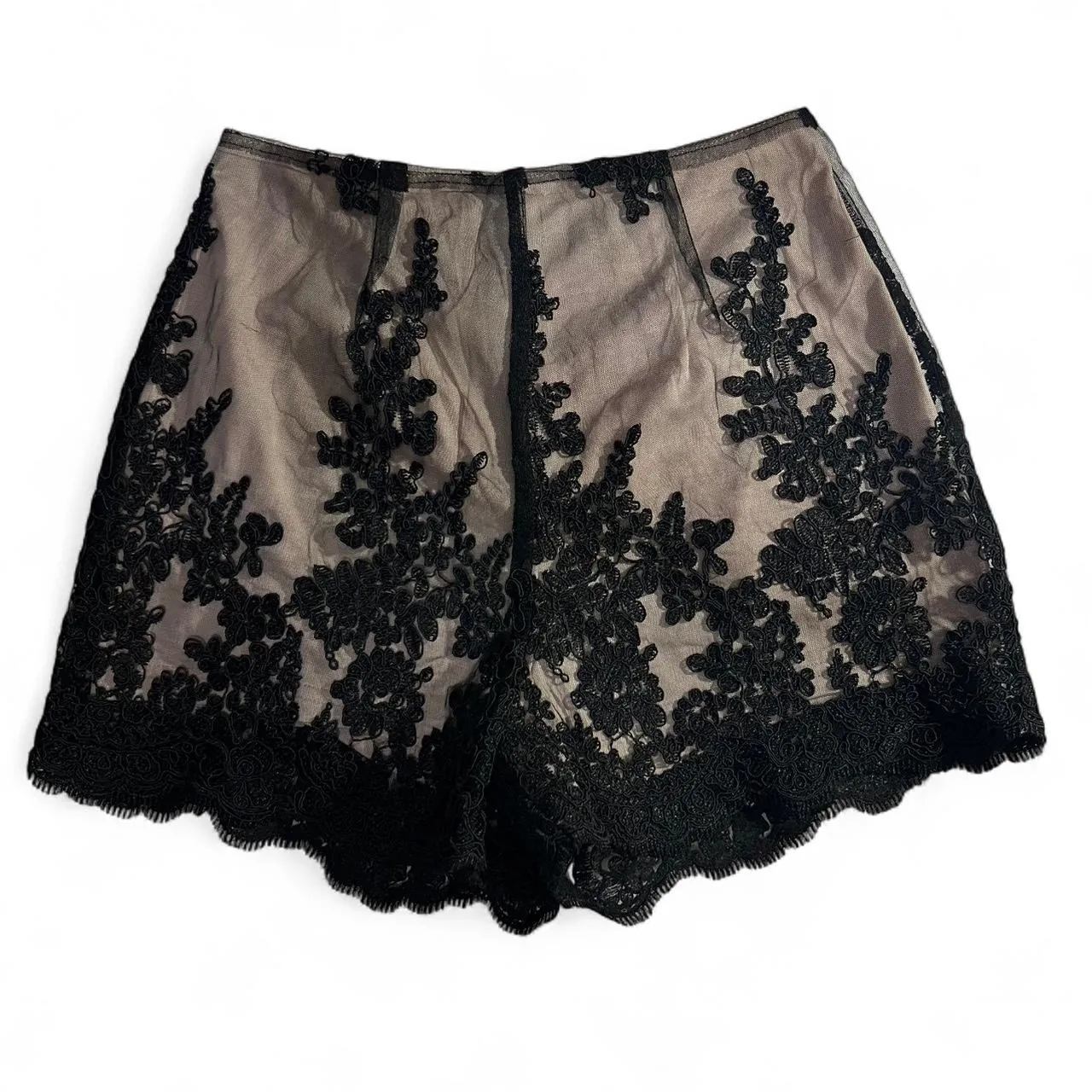 Miss Avenue Black Lace Shorts, photo 1 of 3