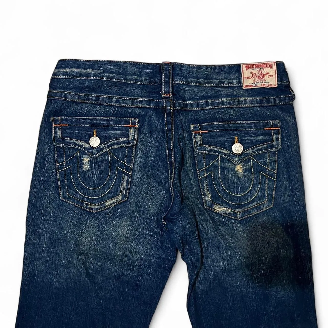 Vintage 2004 True Religion Distressed Flared Jeans, photo 5 of 8