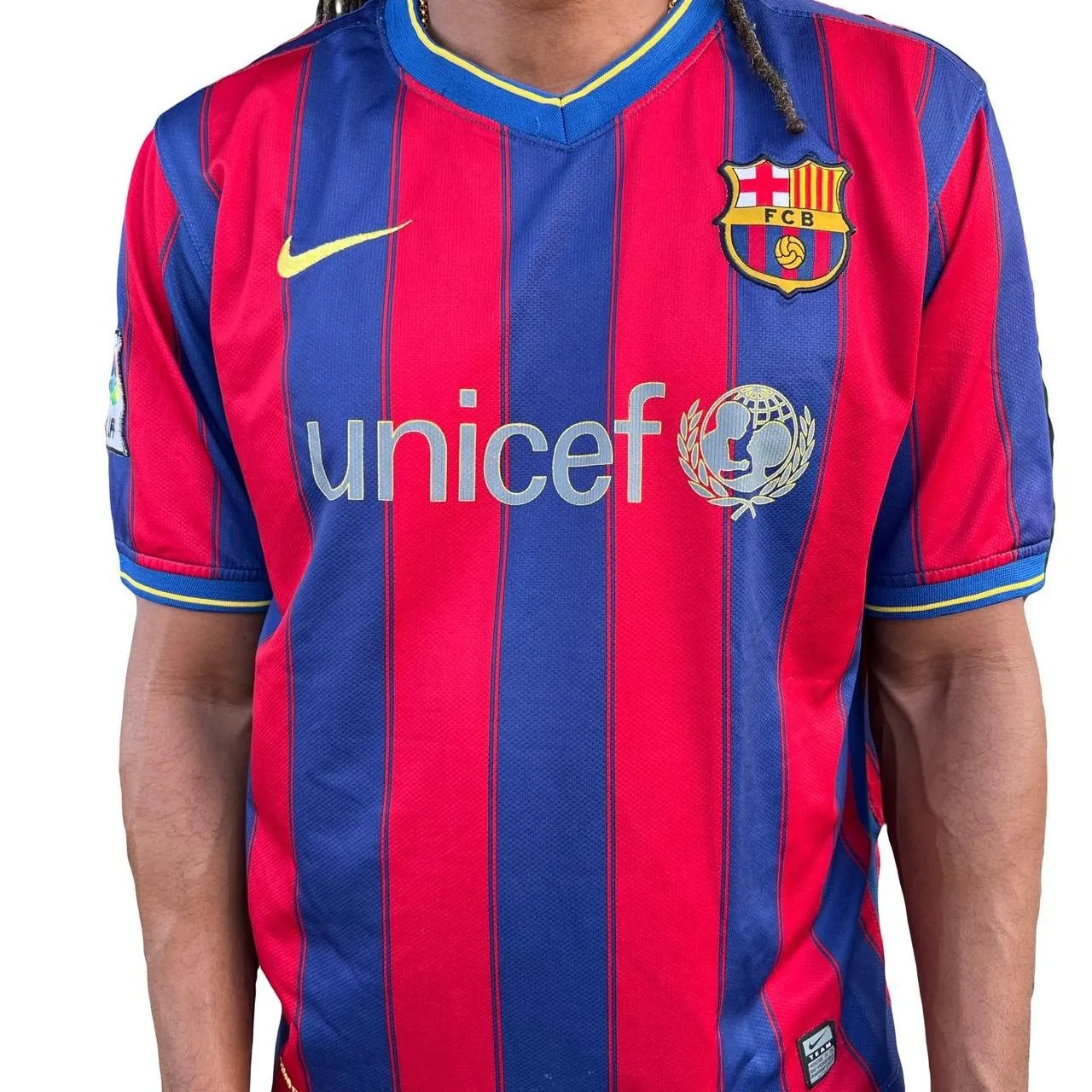 Rare Nike Barcelona Zlatan Ibrahimovic 2009/10 Football/Soccer Jersey #9, photo 1 of 3