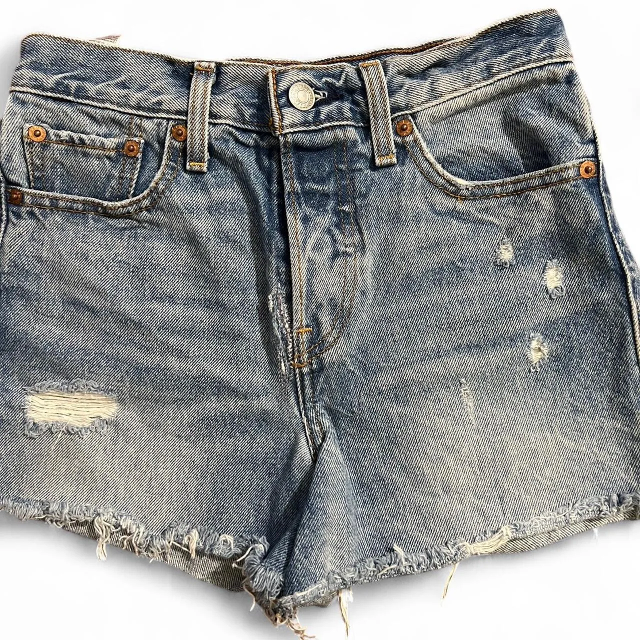Vintage Levi’s Cutoff Distressed Denim Shorts, photo 2 of 5