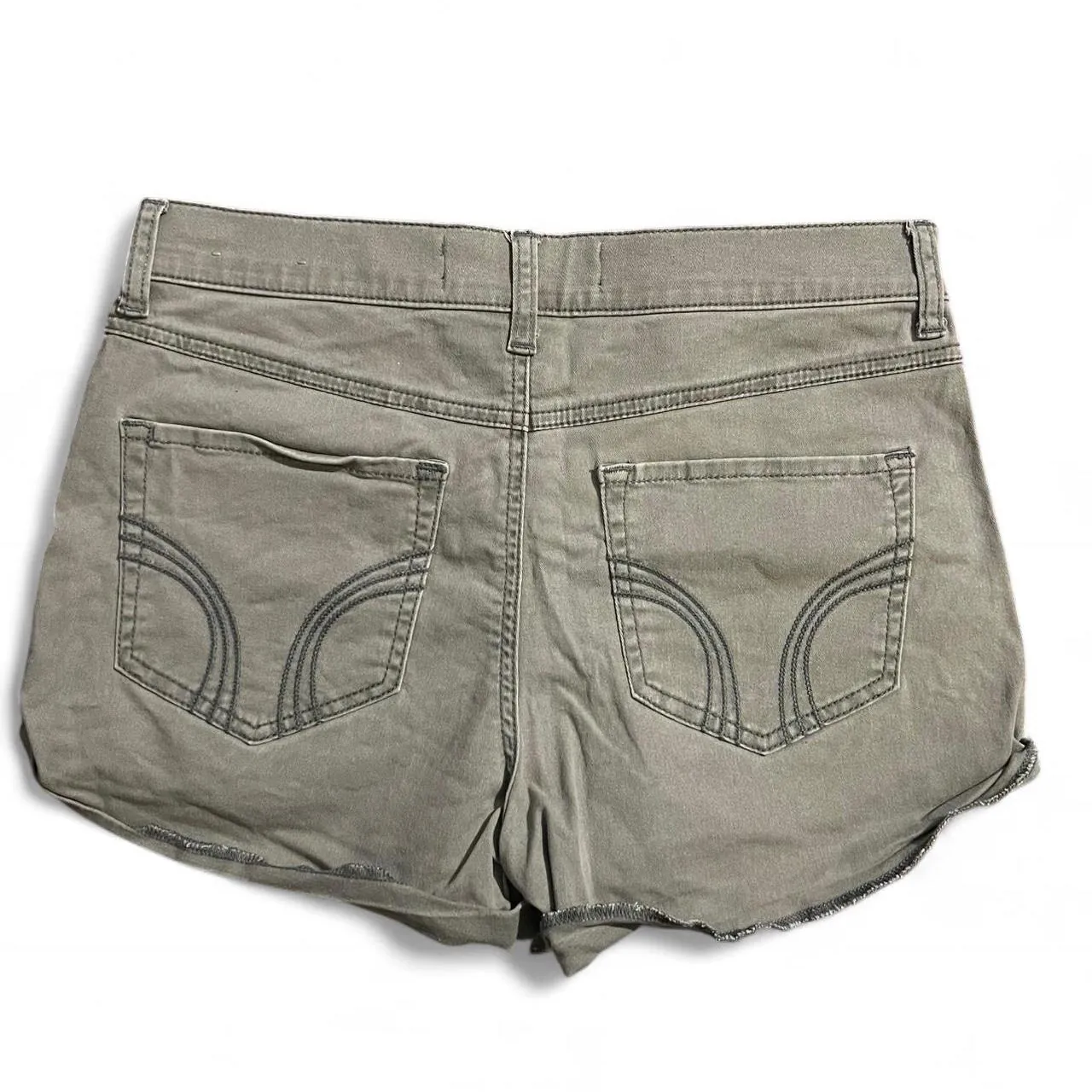 Hollister Y2K High Rise Olive Shorts, photo 3 of 5