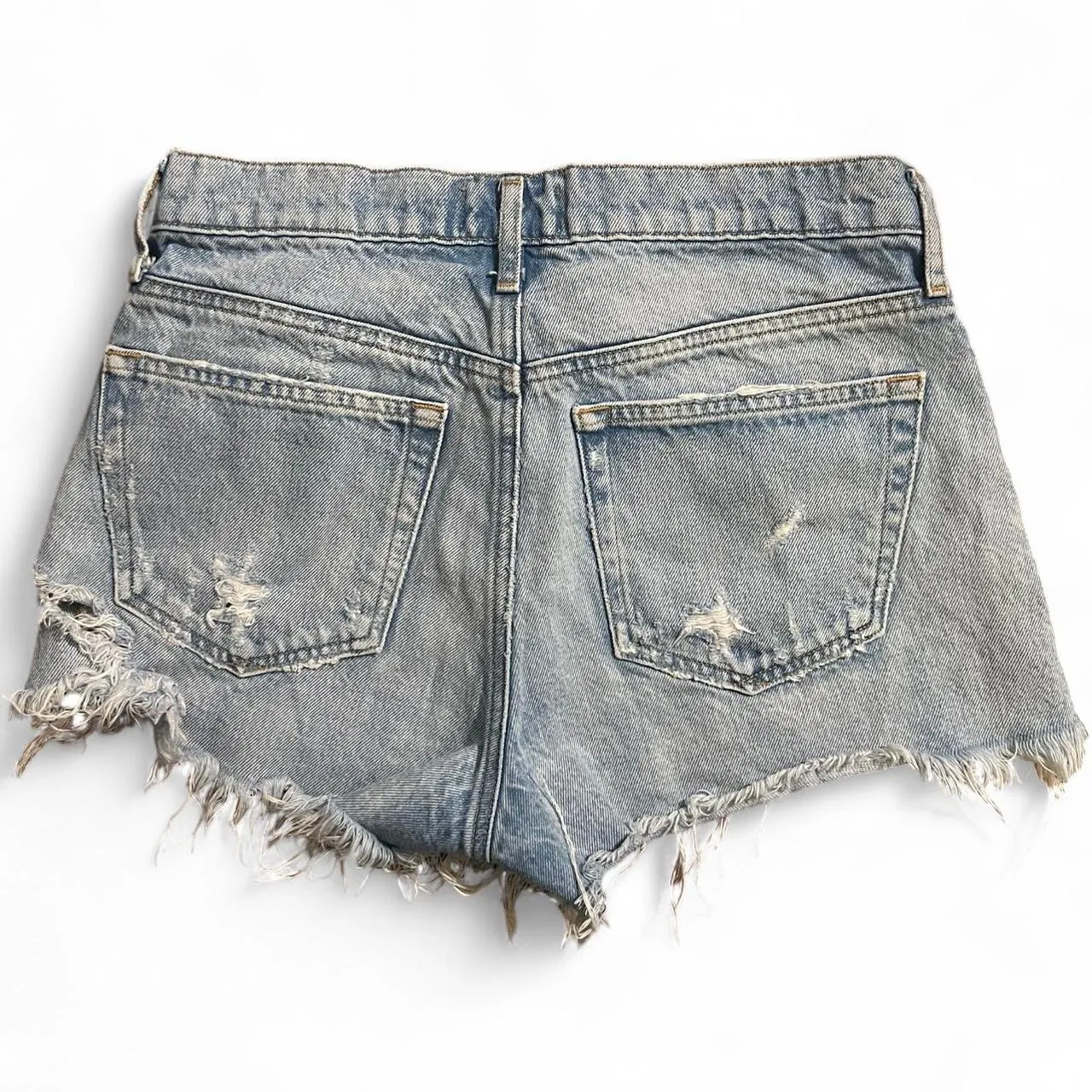 Agolde Y2K High Rise Denim Shorts, photo 3 of 4