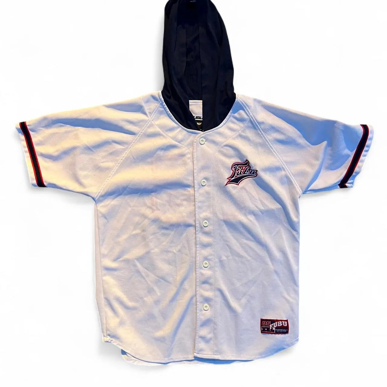 Vintage Fubu Jersey with Hoodie, photo 1 of 5